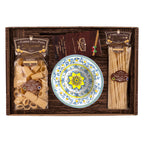 Vassoio con Piatto Fondo in ceramica italiana