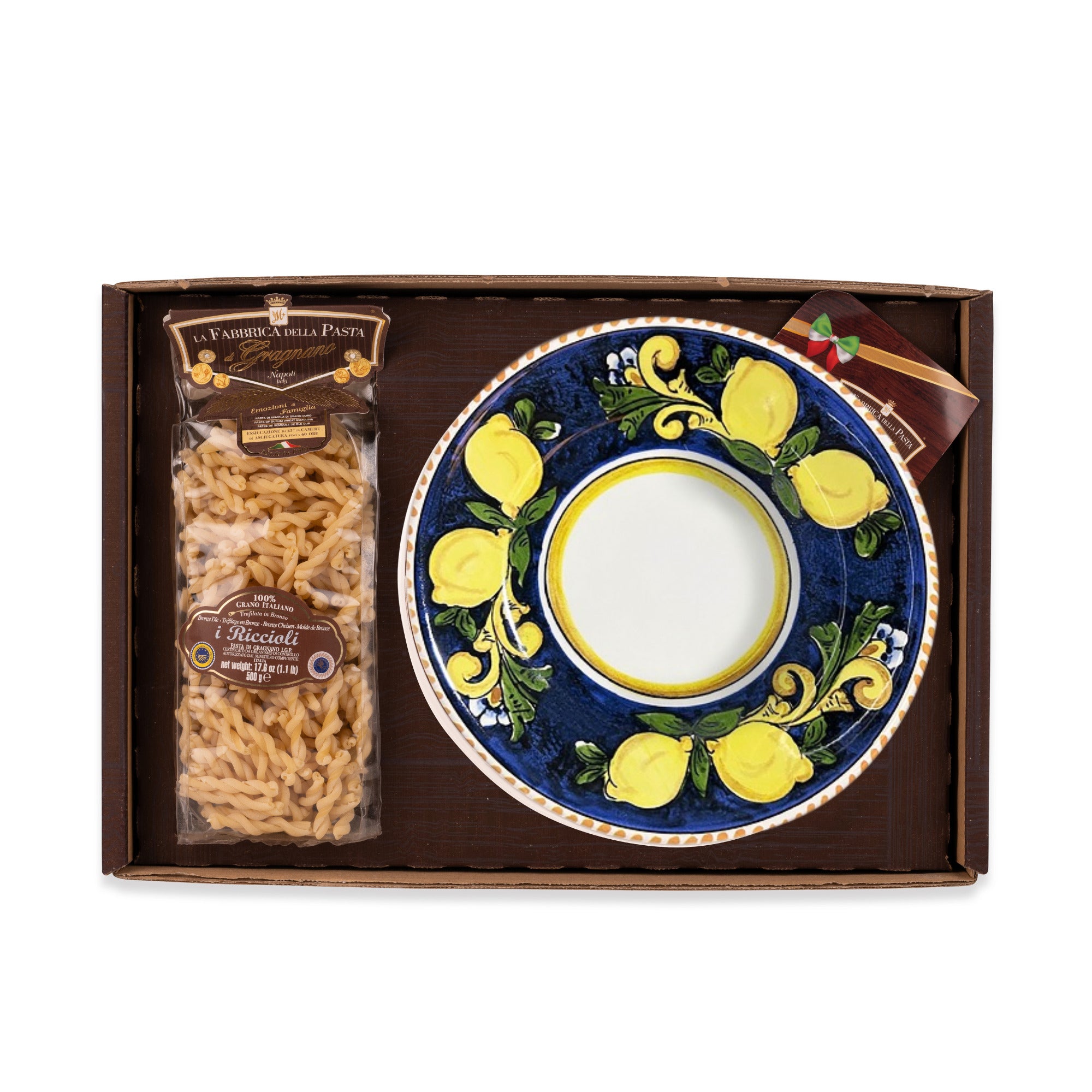 Vassoio Monopacchetto con ceramica italiana